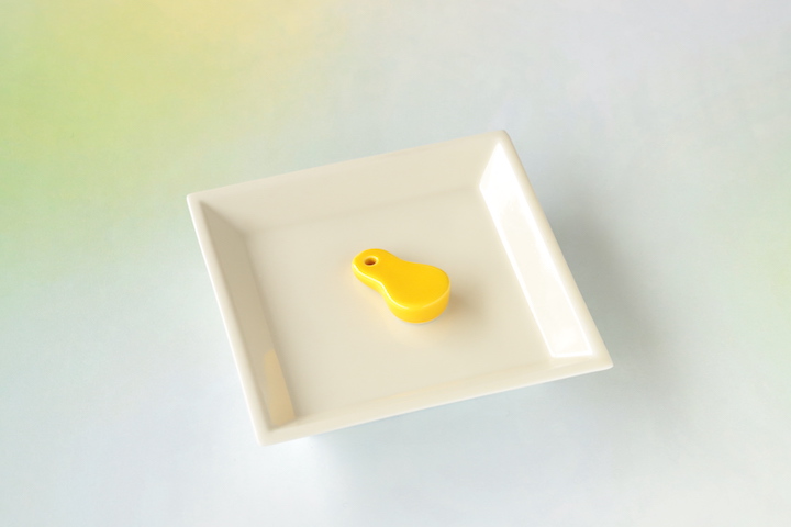 香皿にのせた写真