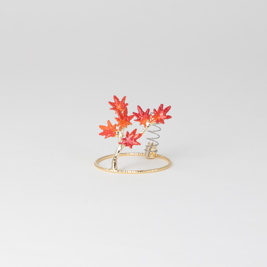 コイル香立 綾紅葉