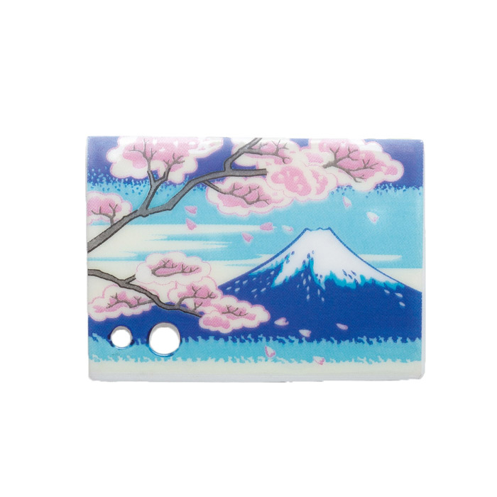 季節の文様香立 富士と桜