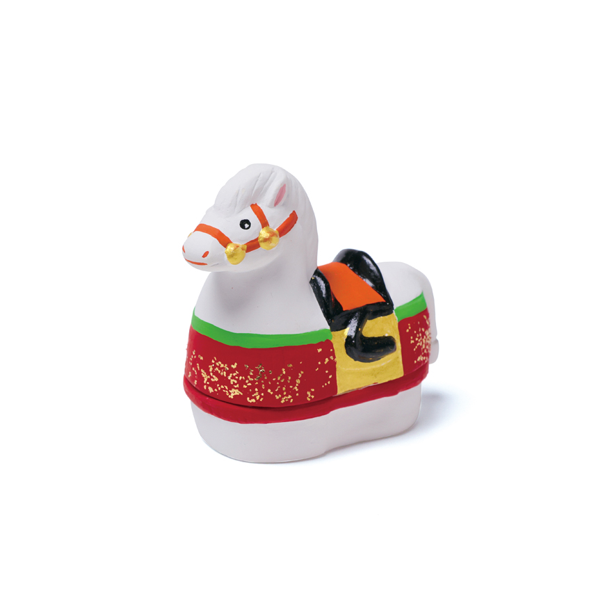 干支香合　午　飾り午