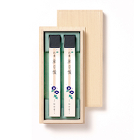 高級線香 京自慢 短（朝顔）2個 桐箱入